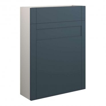 Etta 600mm Slim WC Unit - Matt Arley Blue (Grey Cabinet)