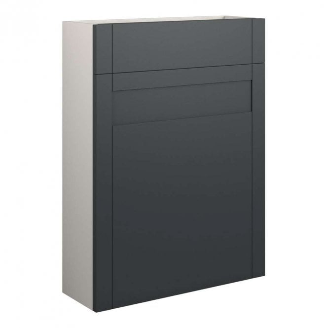 Dove Bathrooms Etta 600mm Slim WC Unit - Matt Graphite Grey (Grey Cabinet)