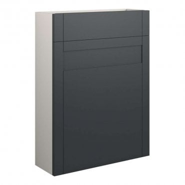 Etta 600mm Slim WC Unit - Matt Graphite Grey (Grey Cabinet)
