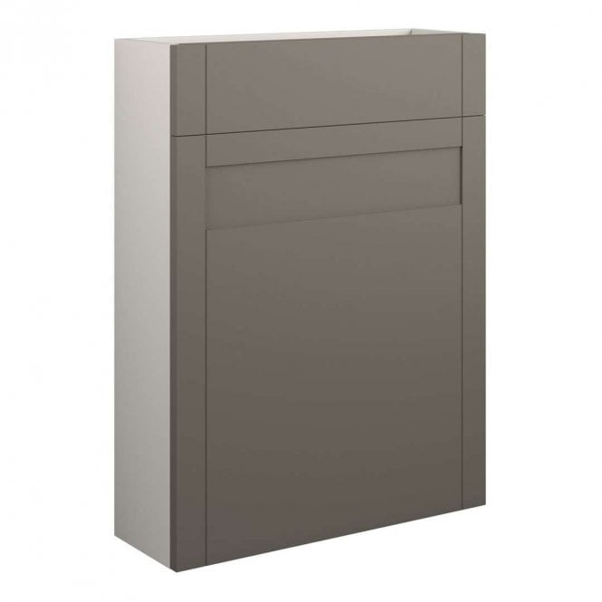 Dove Bathrooms Etta 600mm Slim WC Unit - Matt Stone (Grey Cabinet)