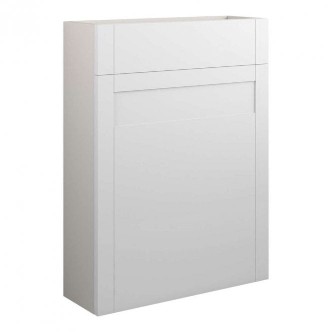 Dove Bathrooms Etta 600mm Slim WC Unit - Matt White (Grey Cabinet)