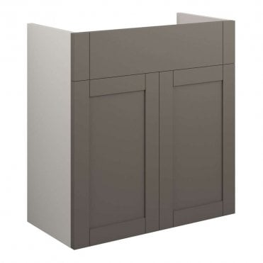 Etta 600mm Standard Basin Unit - Matt Stone (Grey Cabinet)