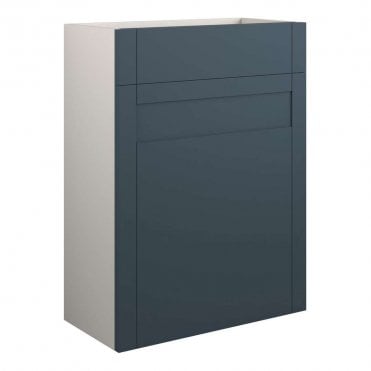 Etta 600mm Standard WC Unit - Matt Arley Blue (Grey Cabinet)