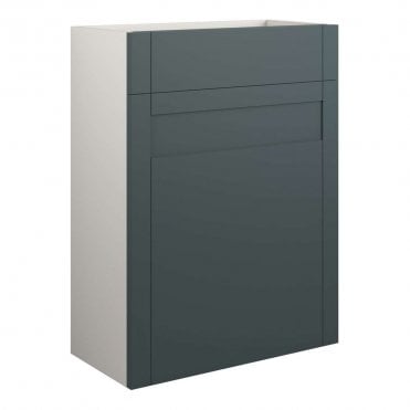 Etta 600mm Standard WC Unit - Matt Green (Grey Cabinet)