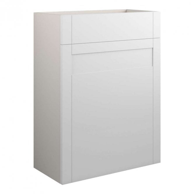 Dove Bathrooms Etta 600mm Standard WC Unit - Matt White (Grey Cabinet)
