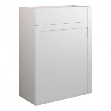 Etta 600mm Standard WC Unit - Matt White (Grey Cabinet)