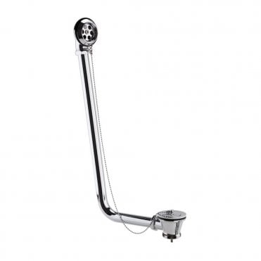Exposed Bath Plug & Chain Waste - Chrome