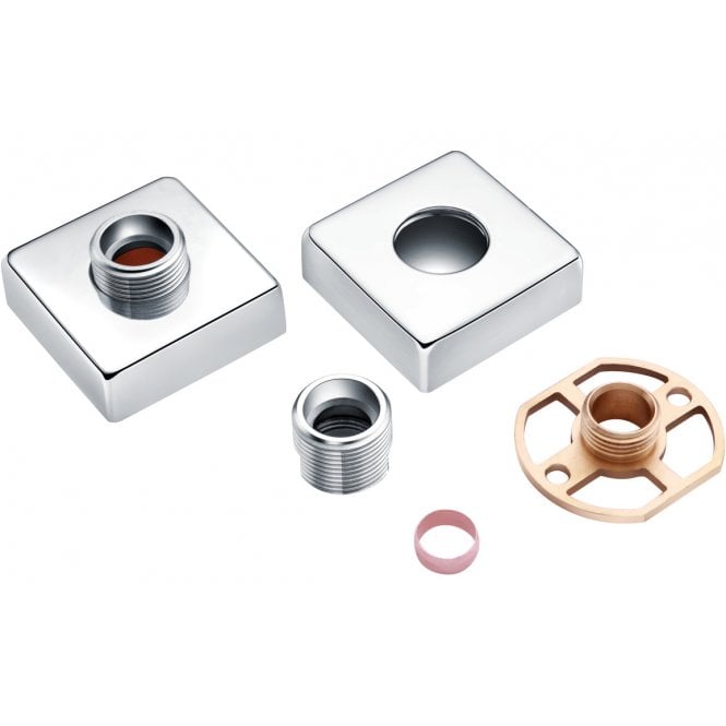 Dove Bathrooms Exposed Shower Valve Fast Fitting Kit Square (Pair)