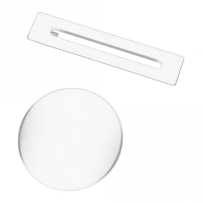 Dove Bathrooms Floor Standing Bath Overflow & Waste Cover - White