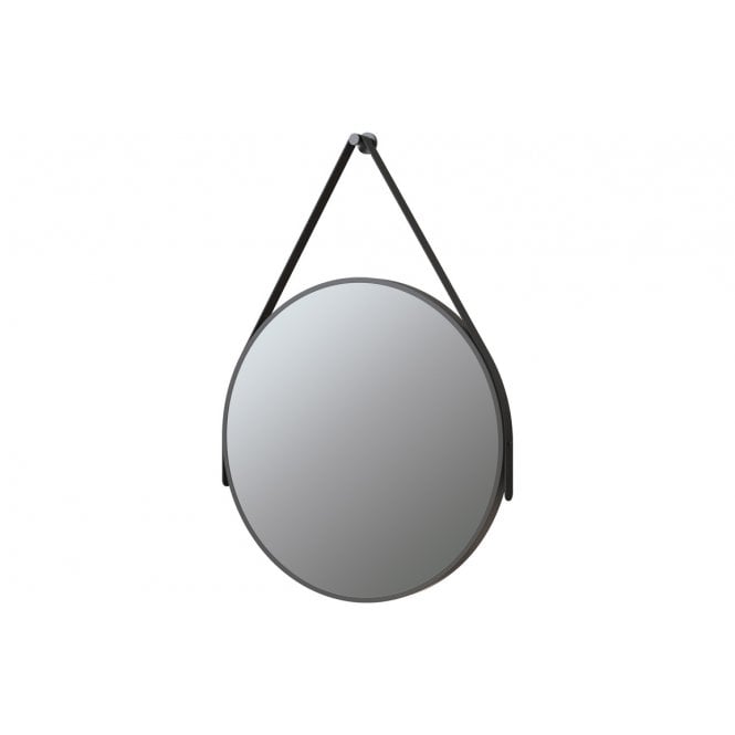 Dove Bathrooms Frame 600mm Round Mirror - Matt Black