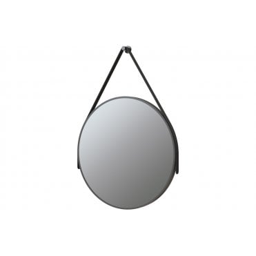 Frame 600mm Round Mirror - Matt Black