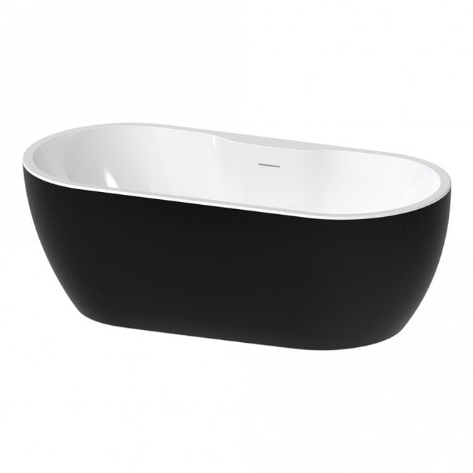 Dove Bathrooms Freestanding 1650x745x580mm 0TH Bath - Black