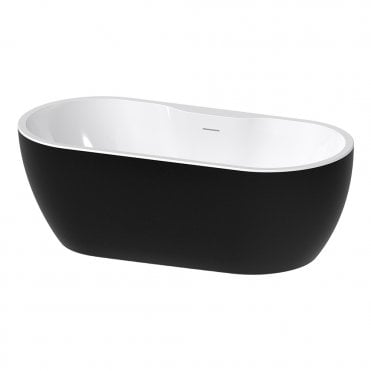 Freestanding 1650x745x580mm 0TH Bath - Black