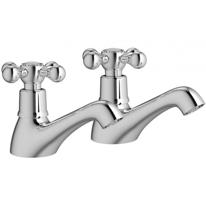 Dove Bathrooms Georgia Basin Pillar Taps - Chrome