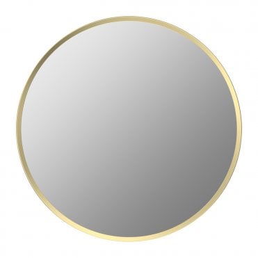 Glade 500mm Round Mirror - Brushed Brass