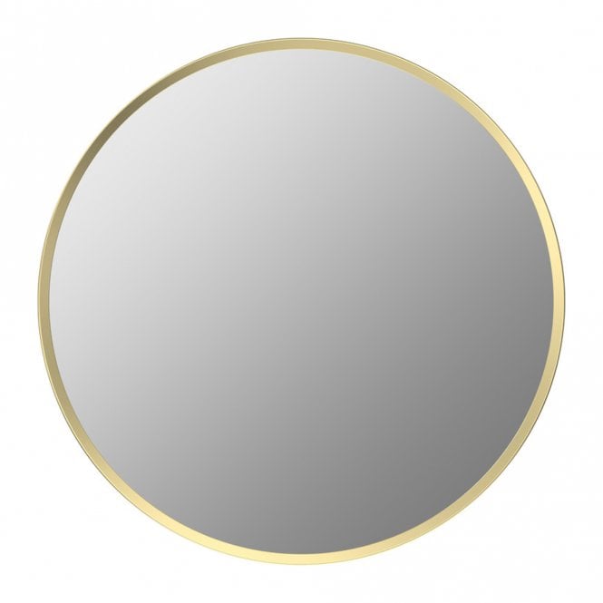 Dove Bathrooms Glade 600mm Round Mirror - Brushed Brass