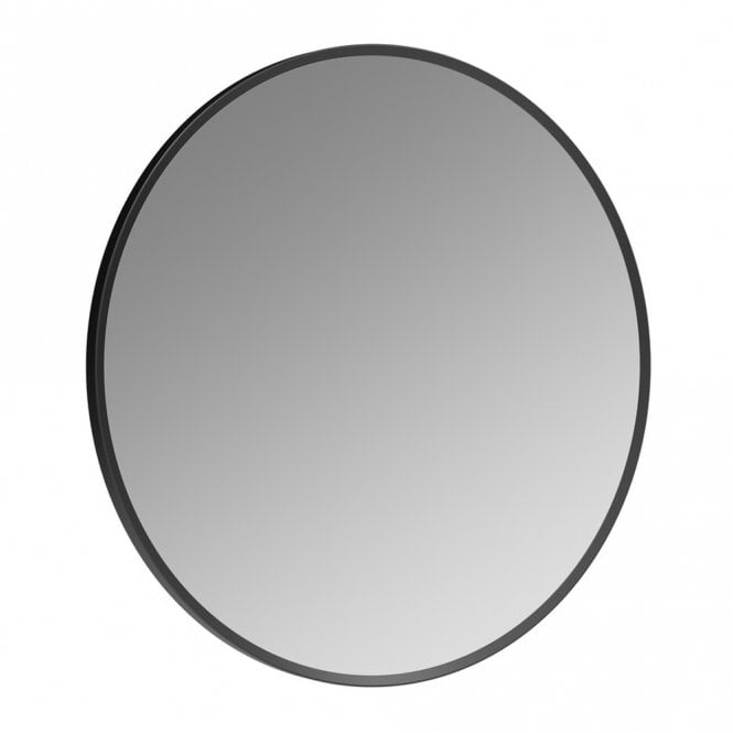 Dove Bathrooms Glade 600mm Round Mirror - Matt Black