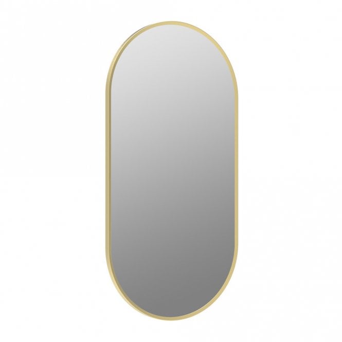 Dove Bathrooms Glade 800x400mm Oblong Mirror - Brushed Brass
