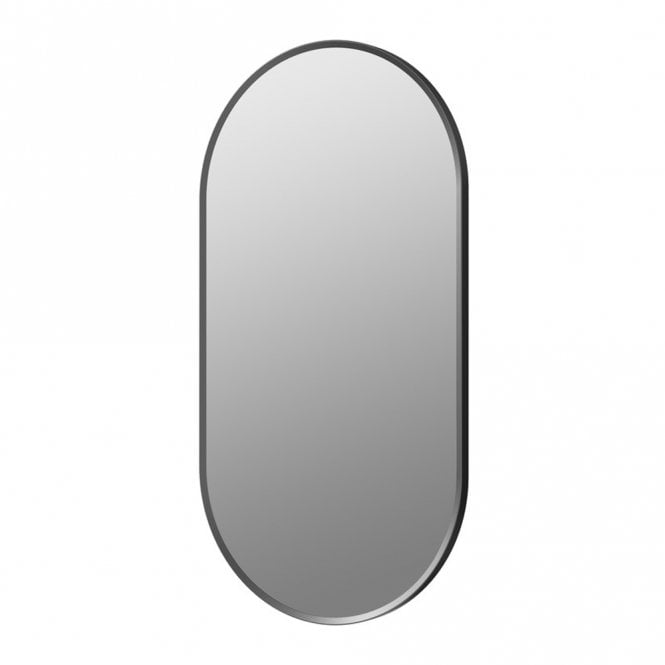 Dove Bathrooms Glade 800x400mm Oblong Mirror - Matt Black