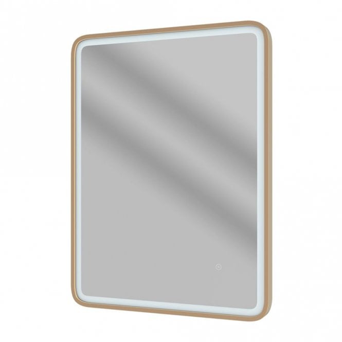Dove Bathrooms Gleam 800x600mm Rectangle Front-Lit LED Mirror - Brushed Bronze