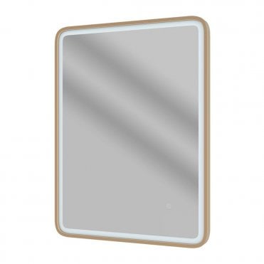 Gleam 800x600mm Rectangle Front-Lit LED Mirror - Brushed Bronze
