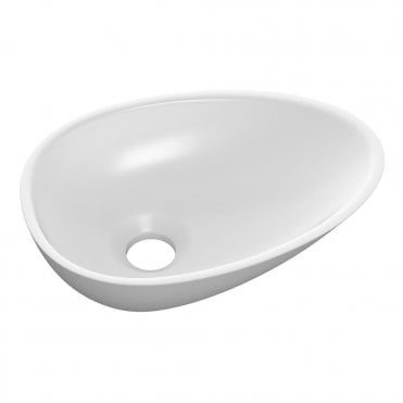 Halo 320mm x 220mm Mini Resin Washbowl - White