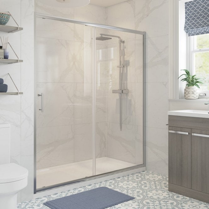 Dove Bathrooms Haven Chrome 1200mm Sliding Shower Door
