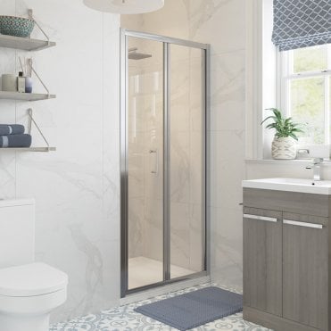 Haven Chrome 800mm Bi-fold Shower Door