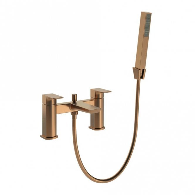 Dove Bathrooms Ivy Bath/Shower Mixer & Wall Bracket - Brushed Bronze