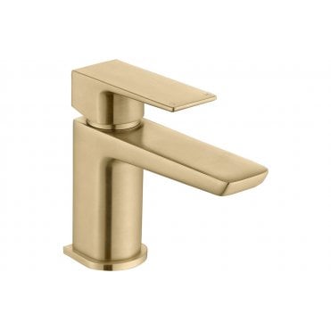 Ivy Cloakroom Basin Mixer Tap & Waste - Brushed Brass
