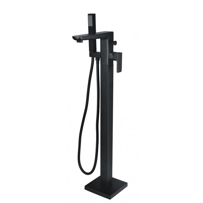 Dove Bathrooms Ivy Floor Standing Bath/Shower Matt Black Mixer Tap