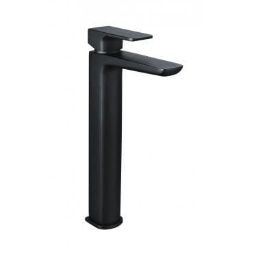Ivy Tall Basin Matt Black Mixer Tap