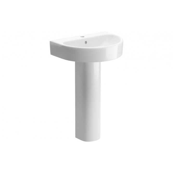 Dove Bathrooms Kansas 555x430mm 1TH Basin & Full Pedestal
