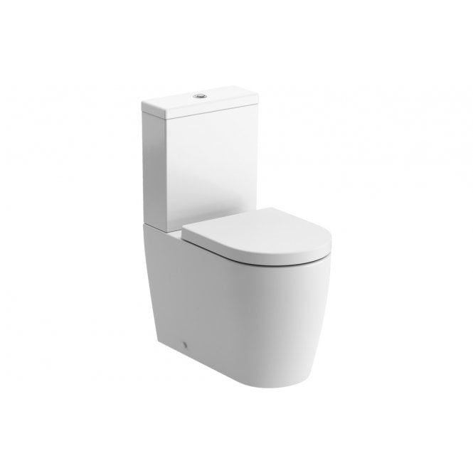 Dove Bathrooms Kansas Rimless Close Coupled Fully Shrouded WC & Soft Close Seat