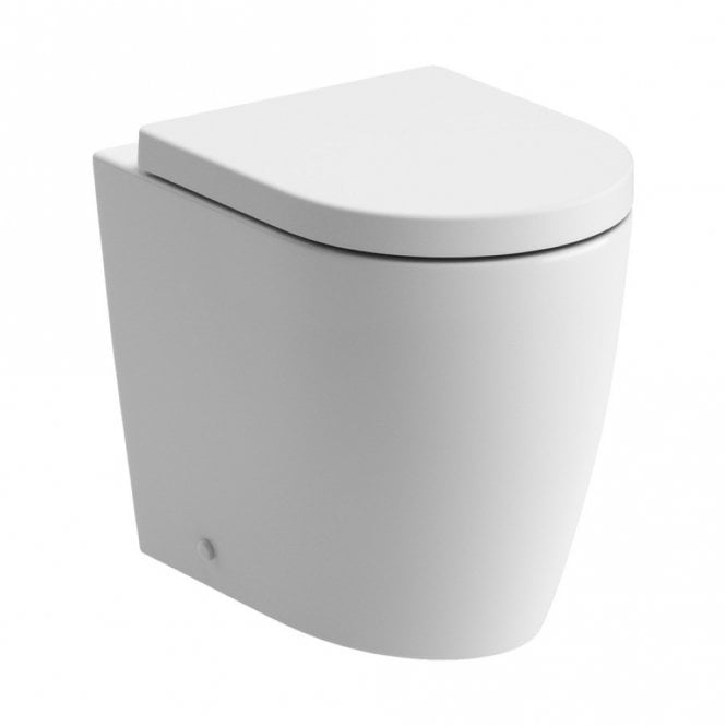 Dove Bathrooms Kansas Rimless Swirlux Back To Wall Toilet & Soft Close Seat