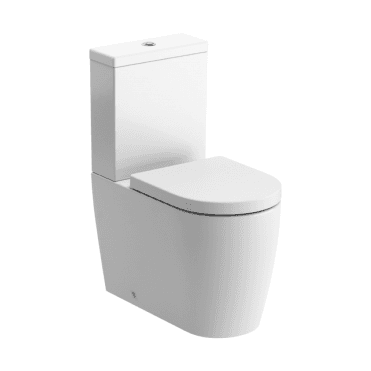 Kansas Rimless Swirlux Close Coupled Fully Shrouded Toilet & Soft Close Seat