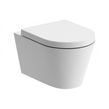 Kansas Rimless Wall Hung WC & Soft Close Seat