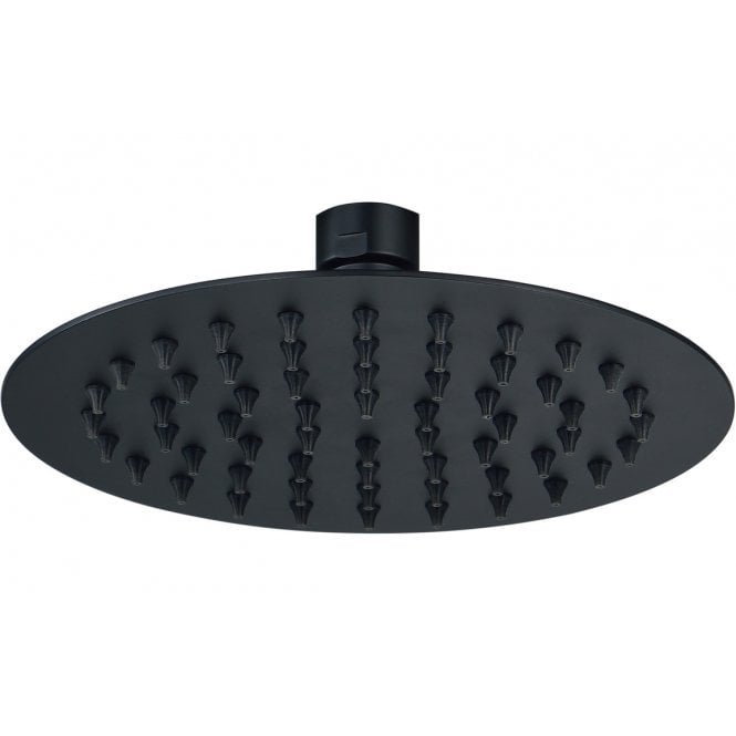Dove Bathrooms Lagune 200mm Round Ultraslim Shower Head - Matt Black