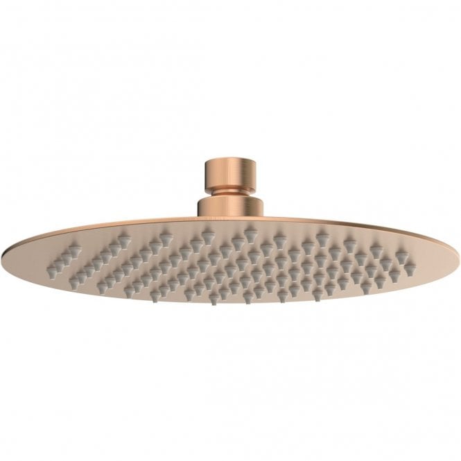 Dove Bathrooms Lagune 200mm Round Ultraslim Showerhead - Brushed Bronze