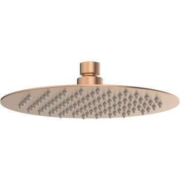 Lagune 200mm Round Ultraslim Showerhead - Brushed Bronze