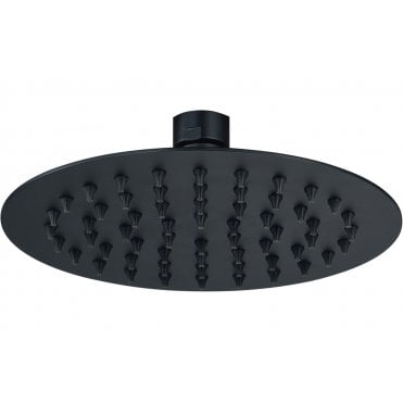 Lagune 250mm Round Shower Head - Matt Black