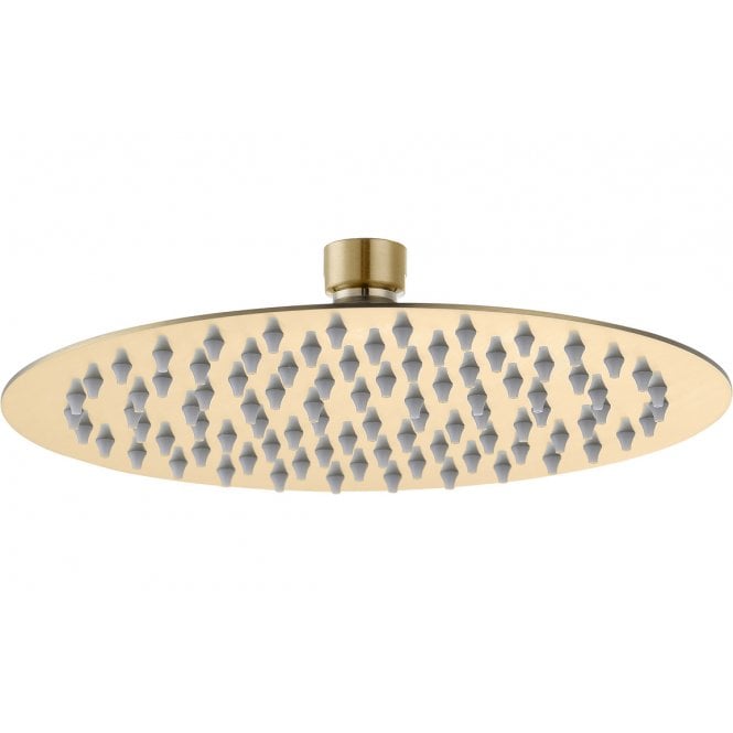 Dove Bathrooms Lagune 250mm Round Ultraslim Shower Head - Brushed Brass