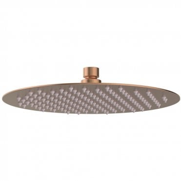 Lagune 250mm Round Ultraslim Showerhead - Brushed Bronze