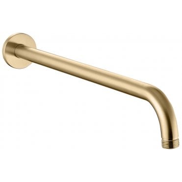 Lagune 320mm Wall Mounted Shower Arm - Brushed Brass