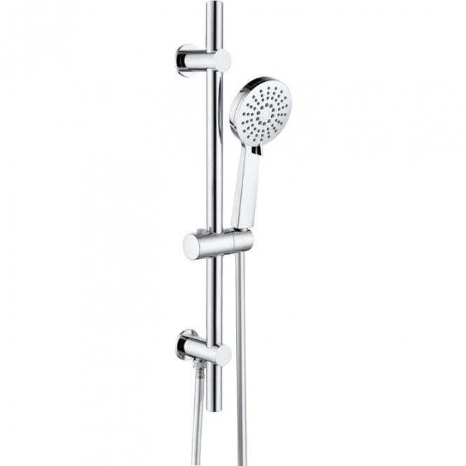 Dove Bathrooms Lagune Round Premium Slider Rail & 3 Mode Handset - Chrome