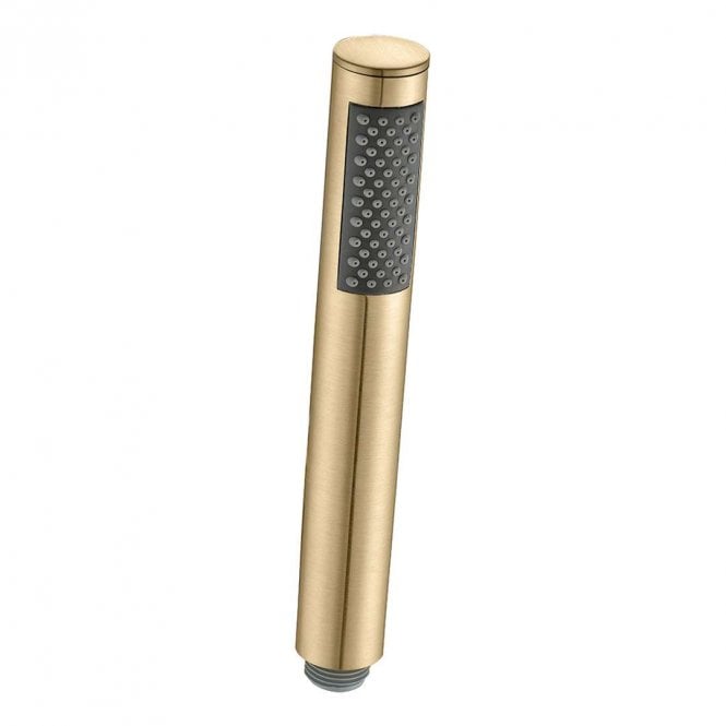 Dove Bathrooms Lagune Round Single Function Shower Handset - Brushed Brass