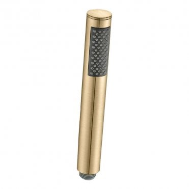 Lagune Round Single Function Shower Handset - Brushed Brass
