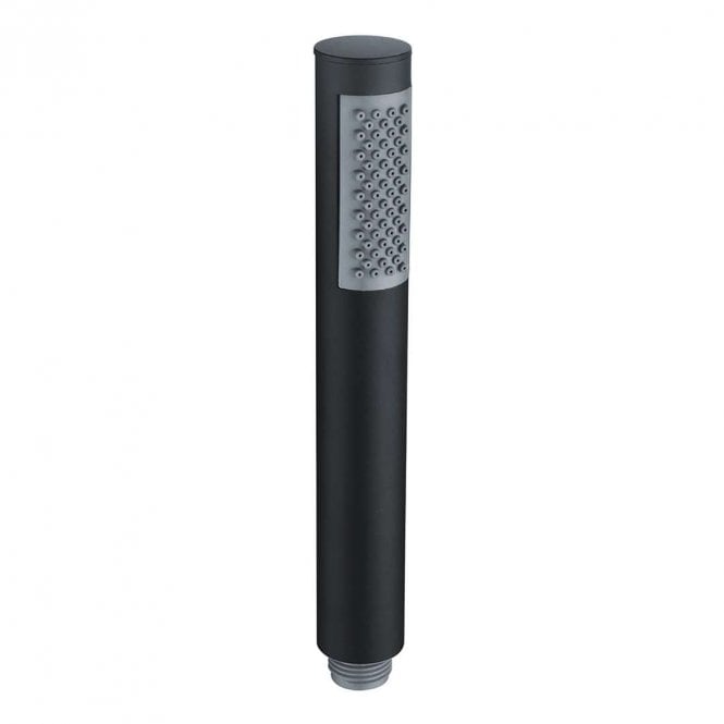 Dove Bathrooms Lagune Round Single Function Shower Handset - Matt Black