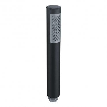 Lagune Round Single Function Shower Handset - Matt Black