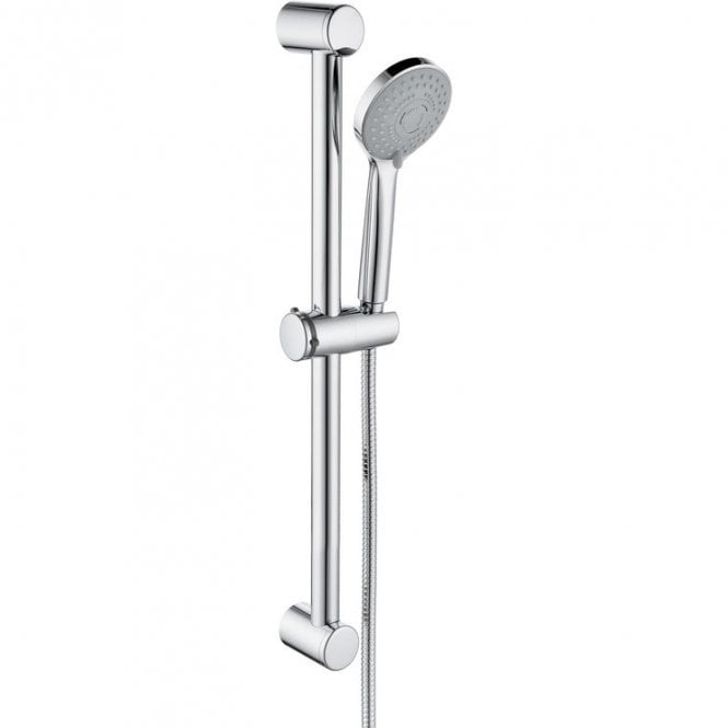 Dove Bathrooms Lagune Round Slider Rail & 3 Mode Handset - Chrome